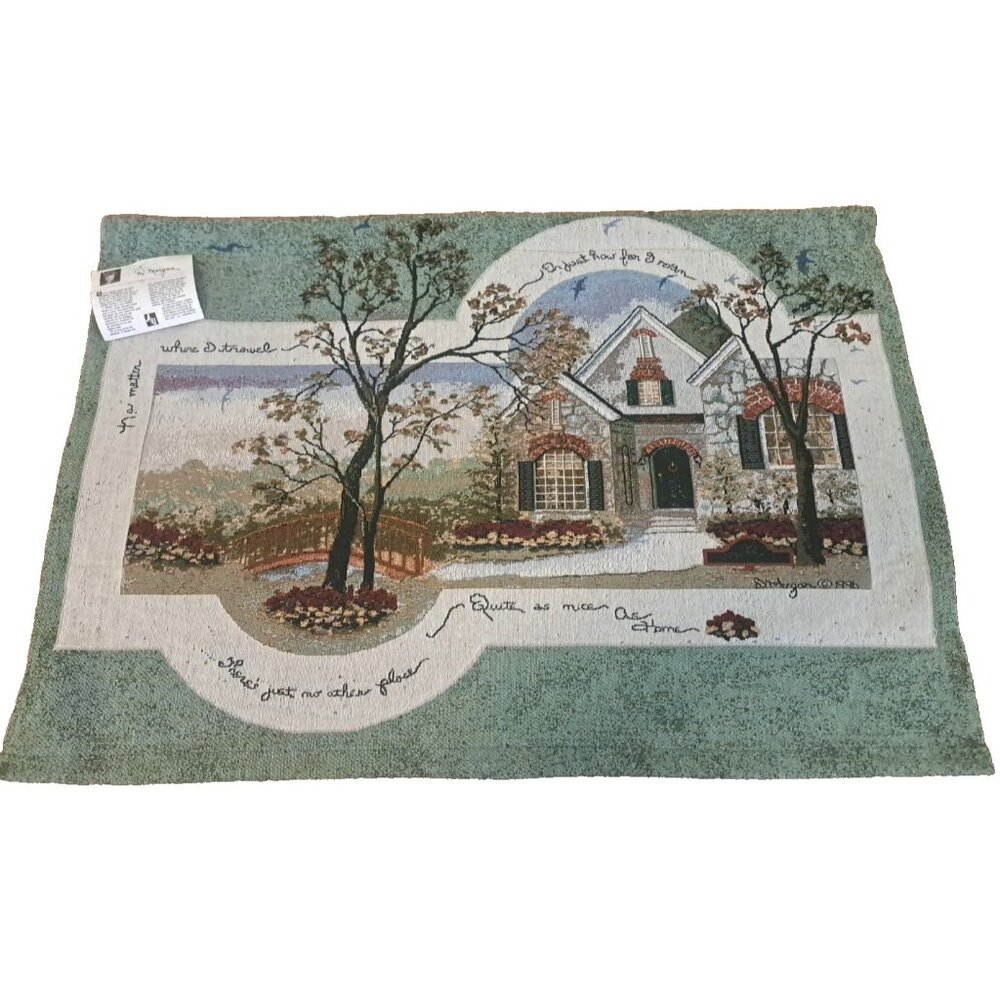 D Morgan Tapestry Wall Hanging Country Home Cottage Farmhouse Large 23x34